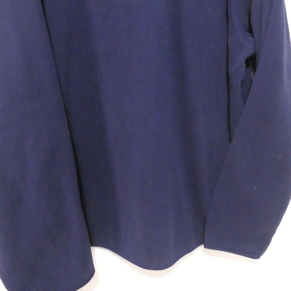 OLD NAVY | xxl | Partial Zip Soft Navy Blue Fleece Pullover Shirt - Picture 13 of 14